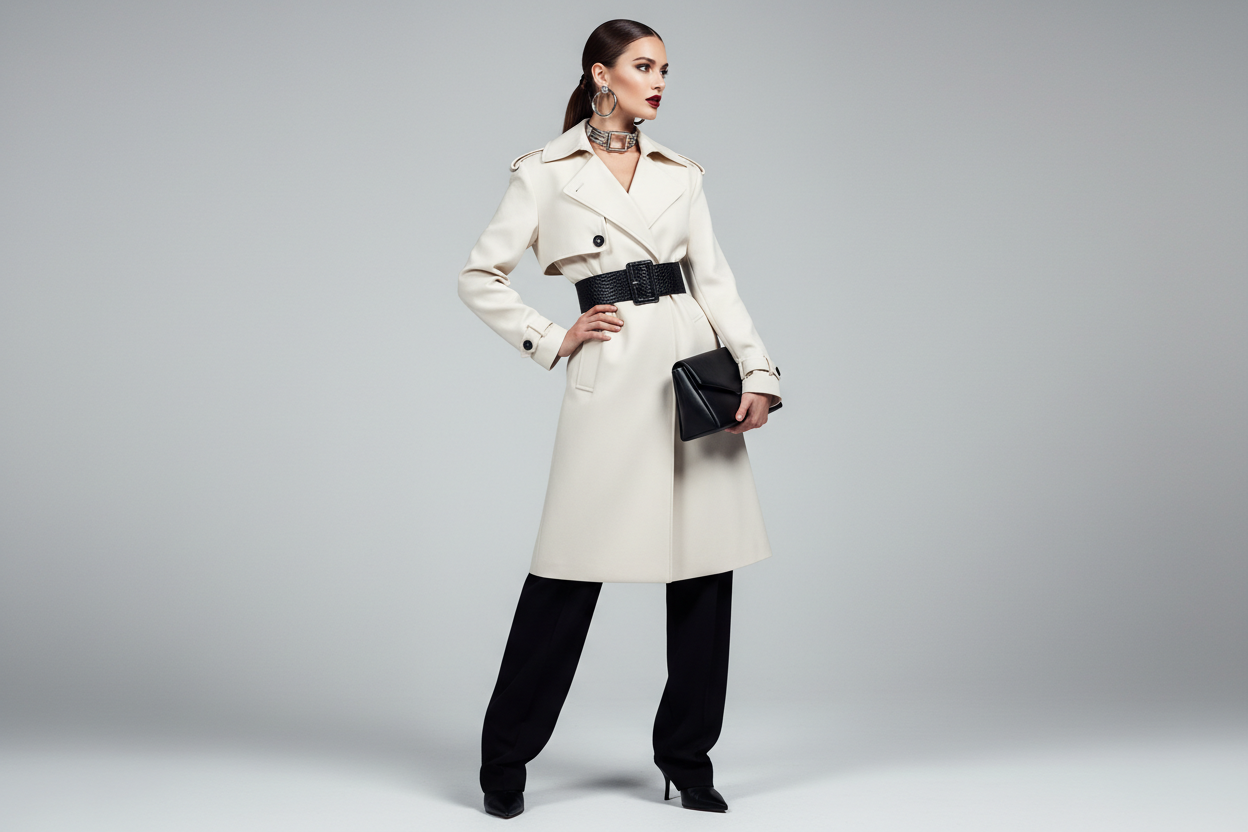 Modieuze modellenvrouw